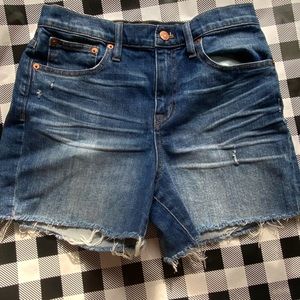cute high rise women denim shorts